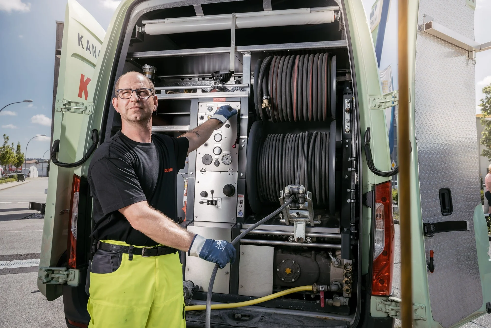 Kanalreinigung mit Hochdrucktechnik in Patersdorf